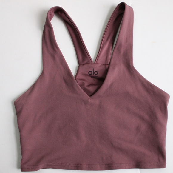 Alo Yoga Real Bra Tank Top in Woodrose & Green Apple Bundle of Two Size Small - Picture 7 of 12